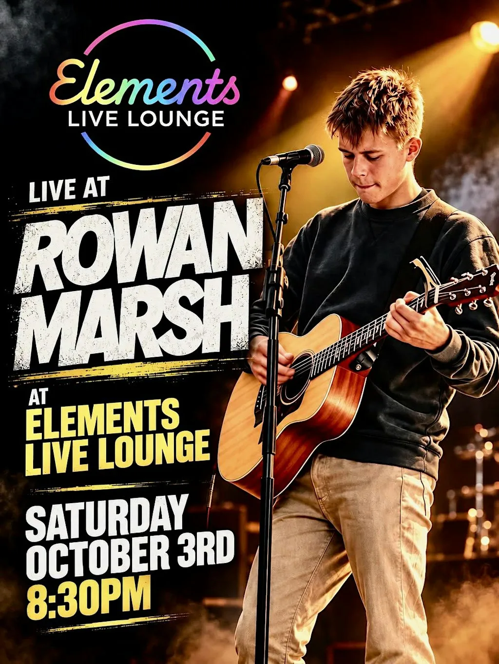 Rowan Marsh - Acoustic Soloist at Elements Live Lounge