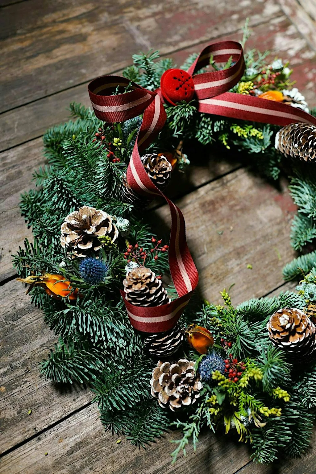 Christmas wreath making party at Trunkwell House at Trunkwell House