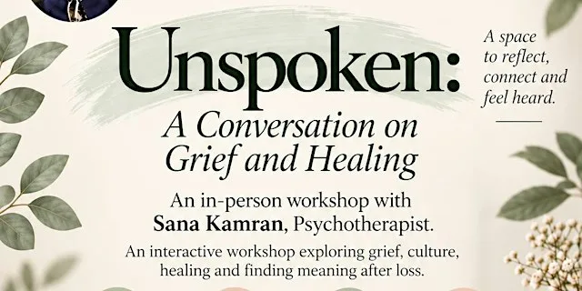 Unspoken: A Conversation on Grief and Healing at The Third Space by Human Appeal
