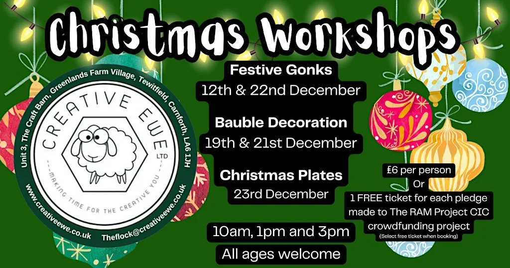 Bauble Decorating (10am-11am) at Creative Ewe Studio, Unit 3, The Barn