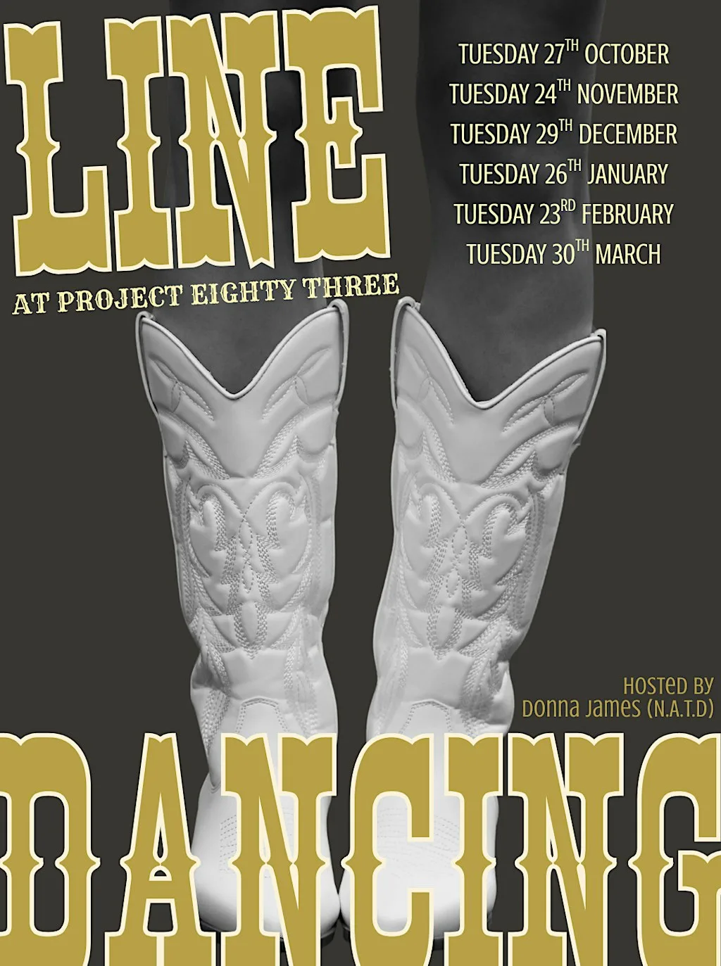 Line Dancing at Project Eighty Three at project eighty three