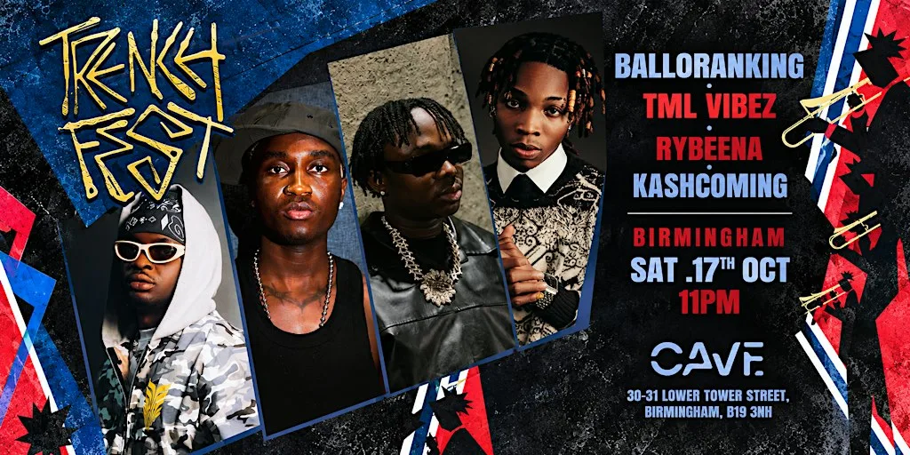 TRENCH FEST - TML VIBES, BALLORANKING, RYBEENA, KASHCOMING at Cave