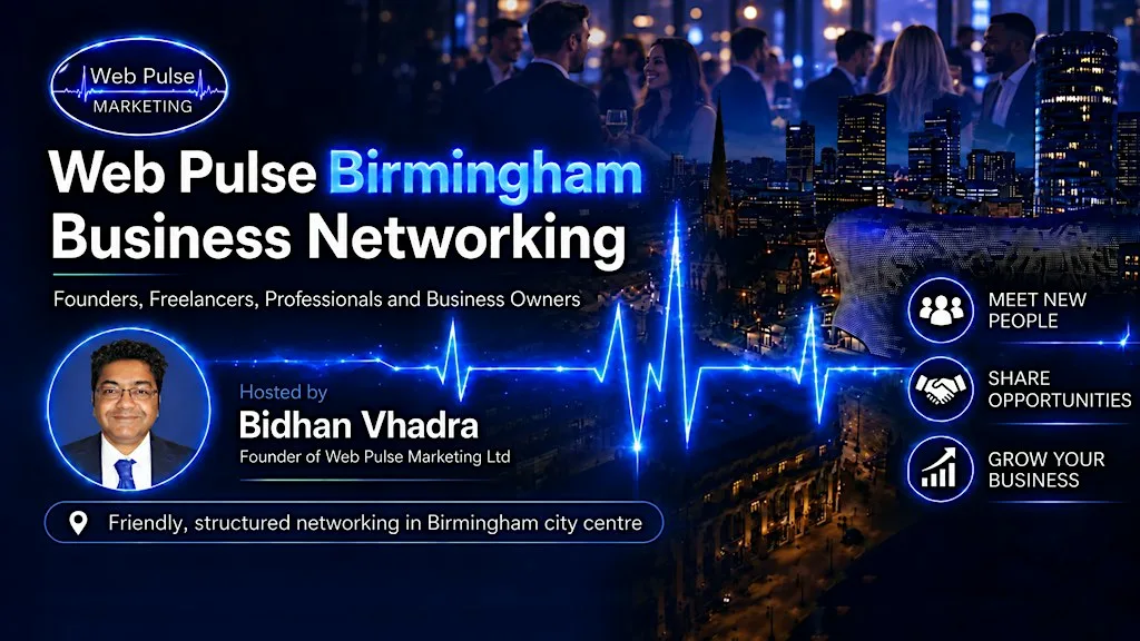 Web Pulse Birmingham Business Networking | Founders & Professionals at Cosy Club
