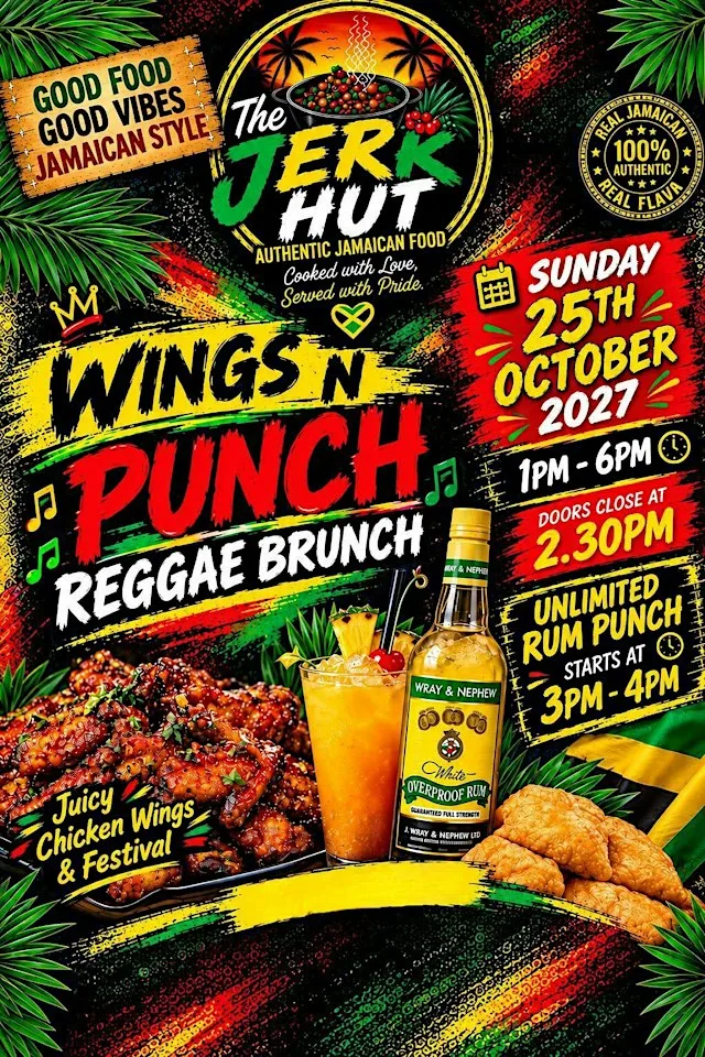 Wings n Punch Reggae Brunch at The Brickhouse