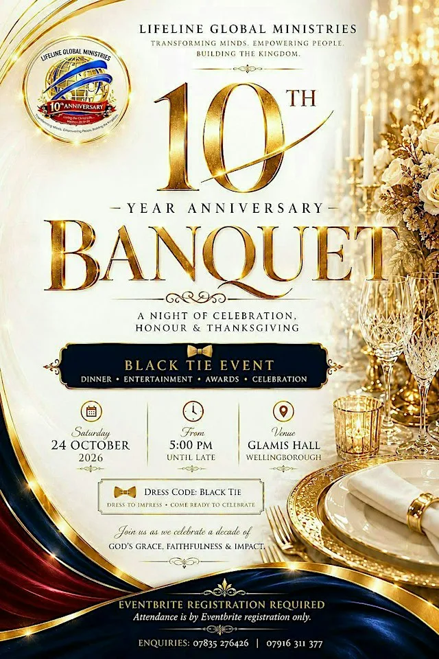 Lifeline Global Ministries - 10th Anniversary Banquet