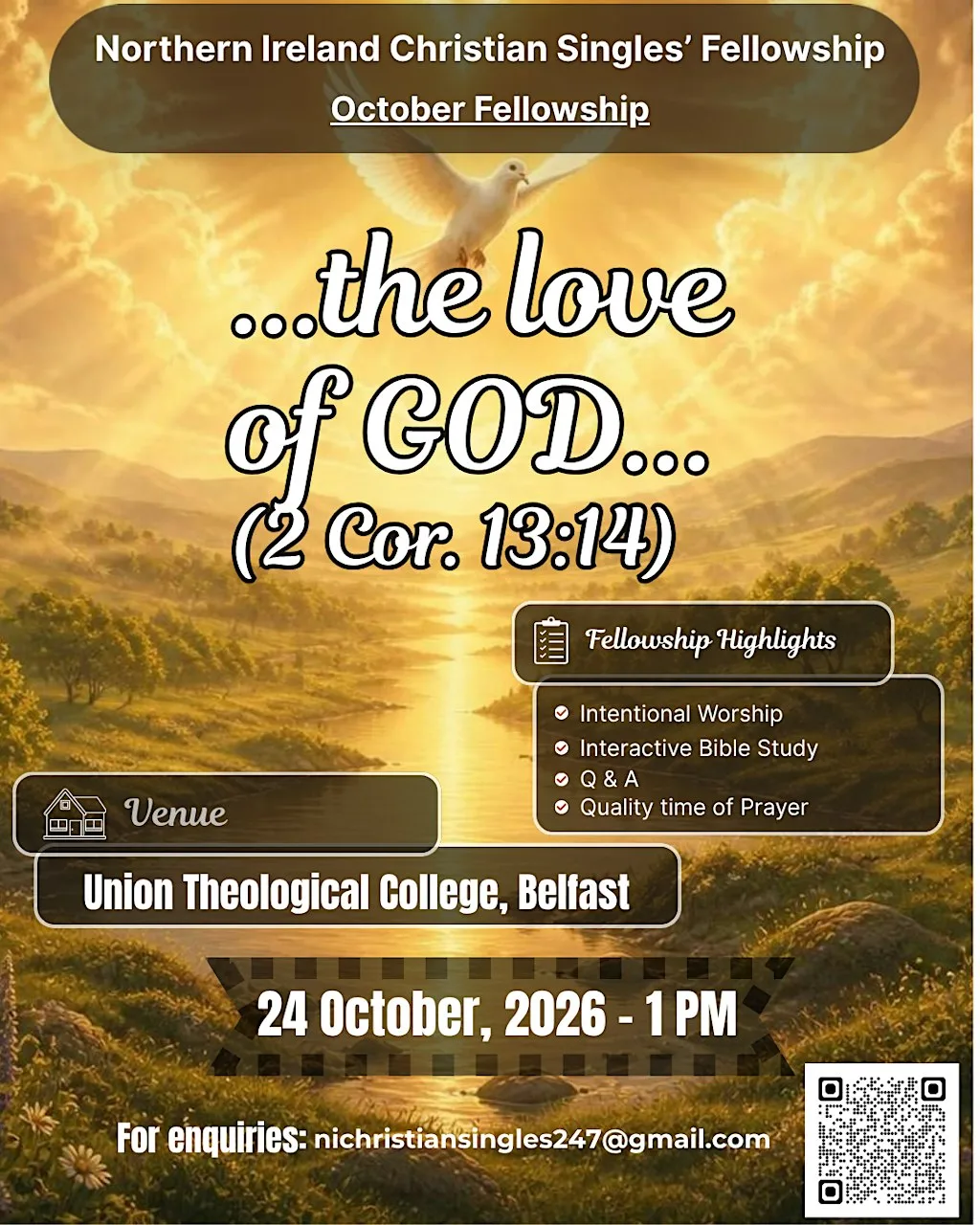 Northern Ireland Christian Singles' Fellowship - October 2026 at Union Theological College