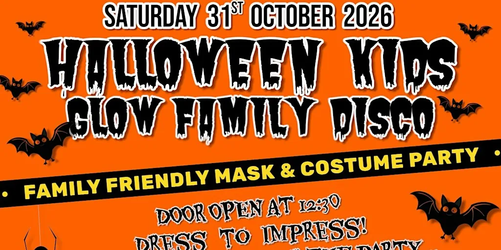 HALLOWEEN KIDS - GLOW DISCO PARTY at Cart and Horses (Birthplace of Iron Maiden)
