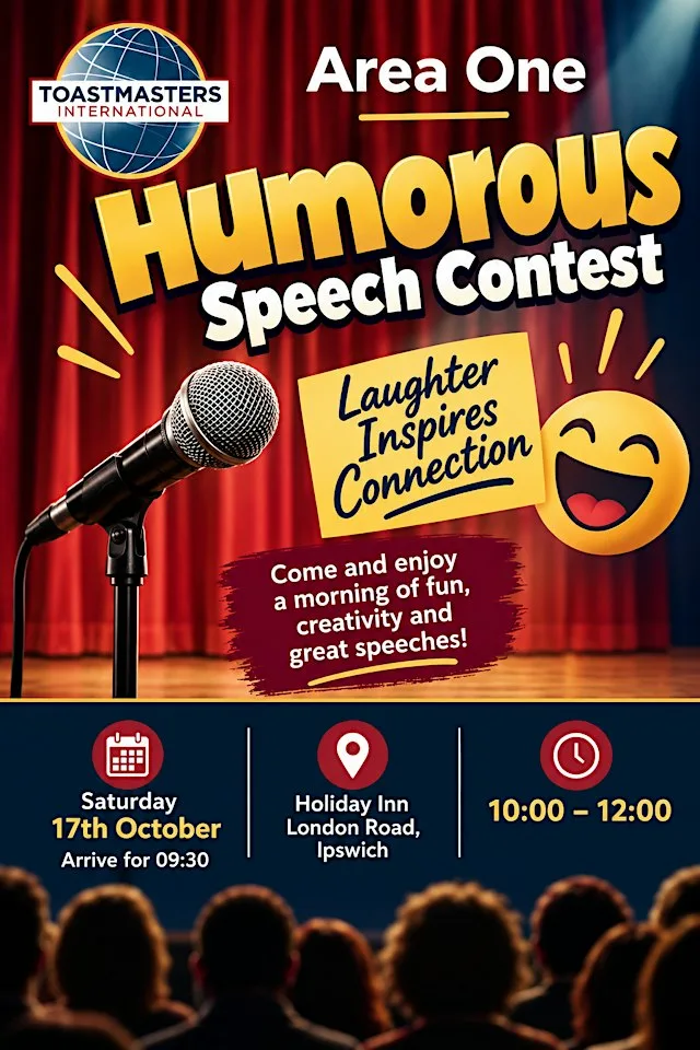 Area One Humorous Speech Contest at Holiday Inn Ipswich by IHG