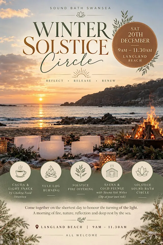 Winter Solstice Beach Sauna & Sound Circle at Langland at Langland Bay