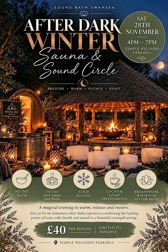 After dark Sauna & Sound Circle at Temple Wellness at Temple Wellness Centre