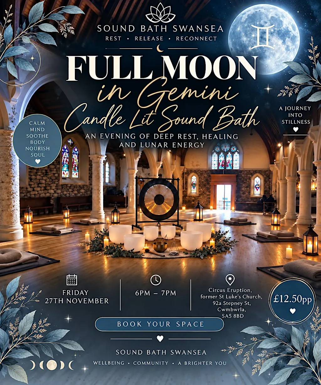 Full Moon in Gemini Candle Lit Sound Bath