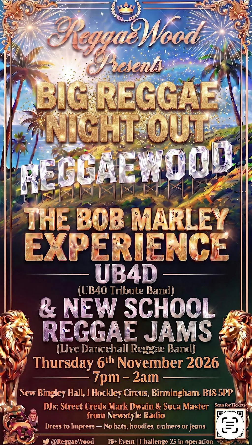 BIG REGGAE NIGHT OUT at The New Bingley Hall