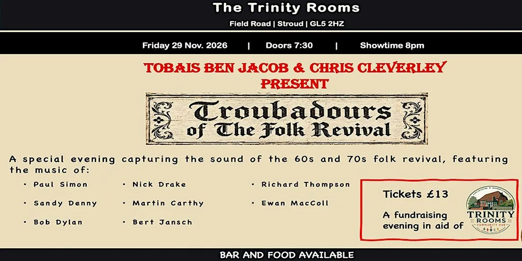 Troubadours of The Folk Revival: the sounds of 60s & 70s Folk Music.