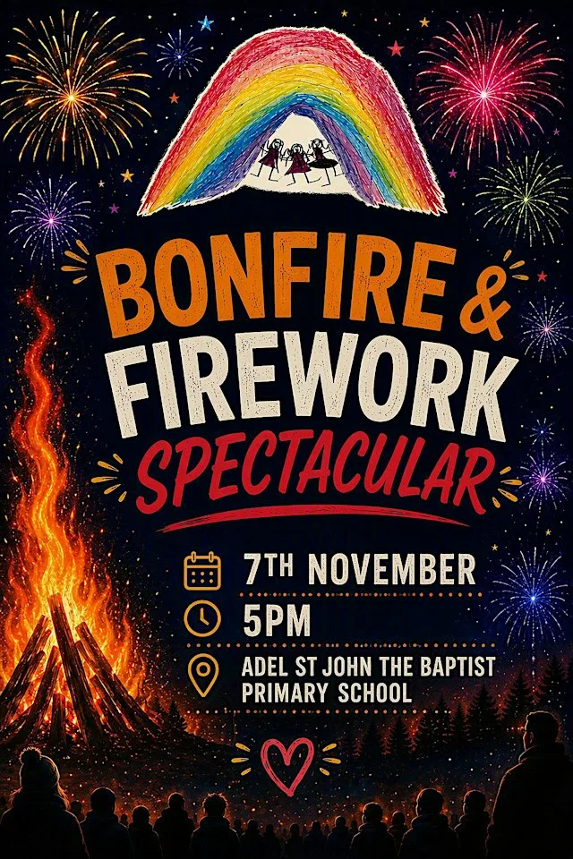 Bonfire and Firework Spectacular Adel St John Primary School 7.11.26