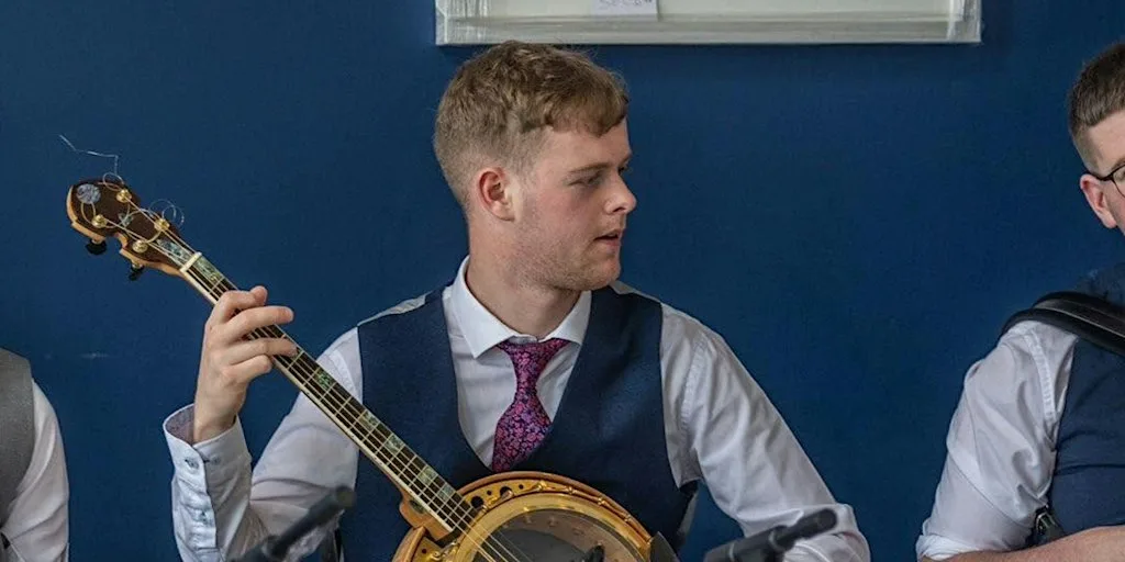 Banjo Masterclass with Seán Browne at Gaelscoil Mhíchíl Cíosóg