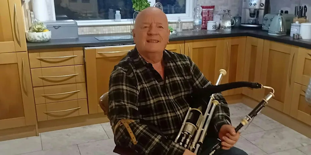 Uilleann Pipes Masterclass with Leo Rickard at Gaelscoil Mhíchíl Cíosóg