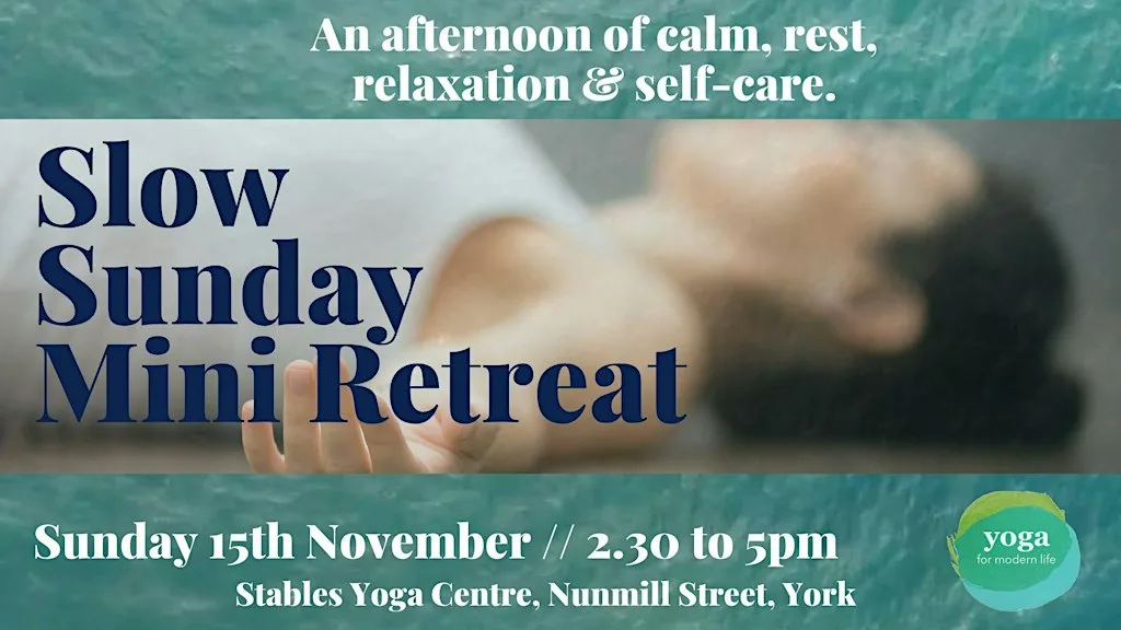 Slow Sunday Mini Retreat // November 2026