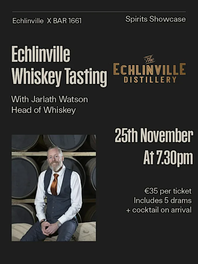 Echlinville Whiskey Tasting at Craft Cocktails X Cuckoo Lane