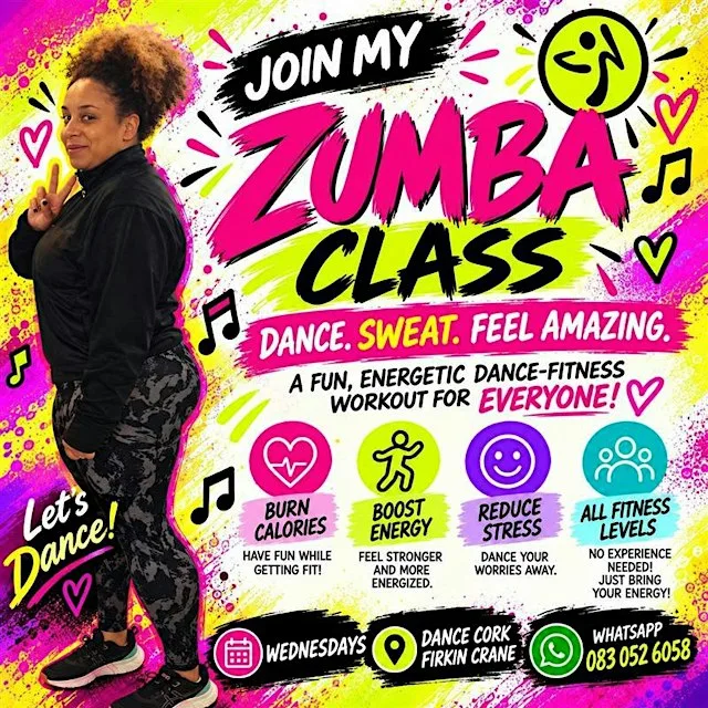 Zumba with Charlotte at Dance Cork Firkin Crane
