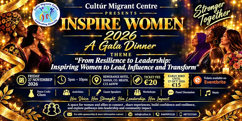 Cultúr - Inspire Women Gala Dinner 2026 at Newgrange Hotel