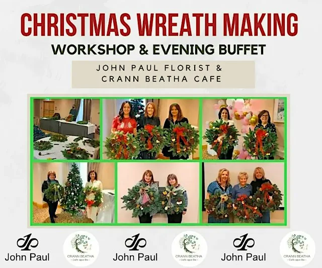 Christmas Door Wreath Masterclass with John Paul Florist at An Culturlann