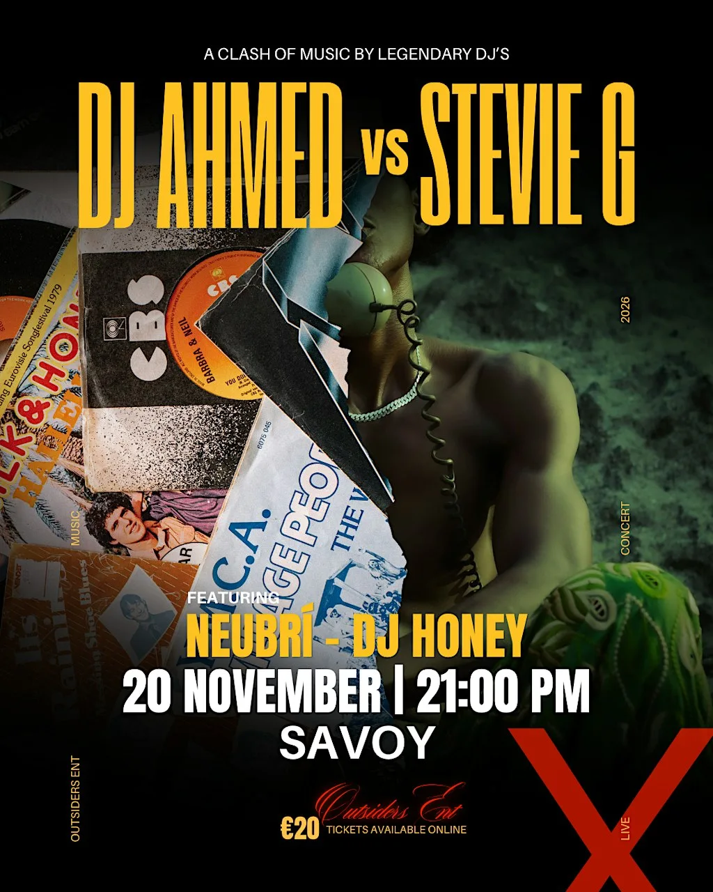 OUTSIDERS X // DJ Ahmed, Stevie G, Neubrí, DJ Honey at savoy