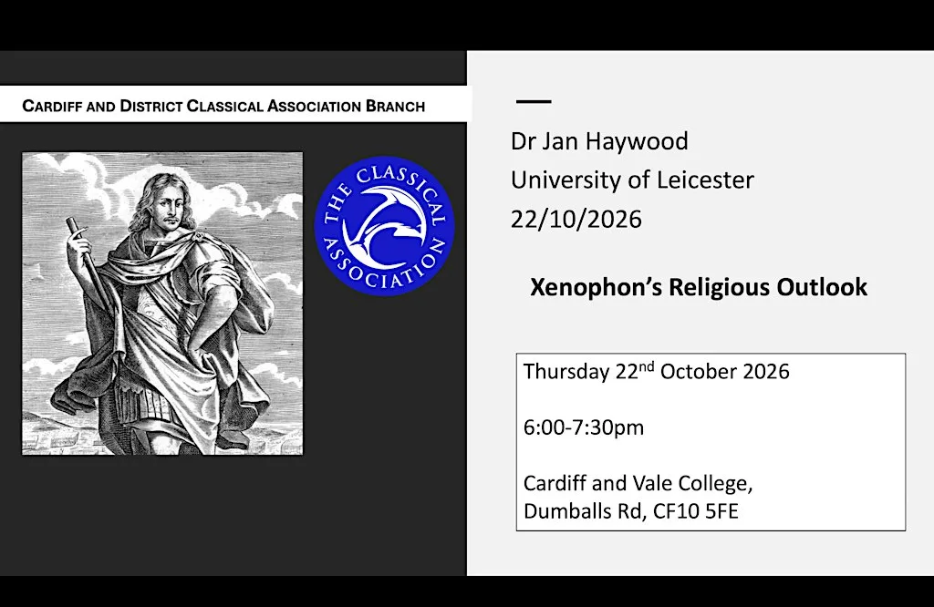 Cardiff and District Classical Association Branch 2026 Autumn Event