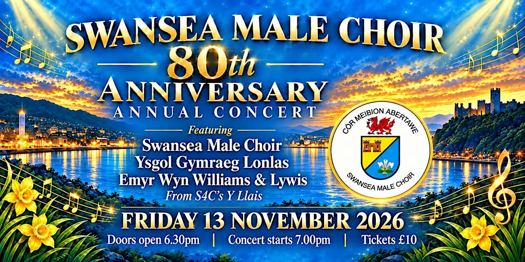 Swansea Male Choir 80th Anniversary Concert at Swansea Minster