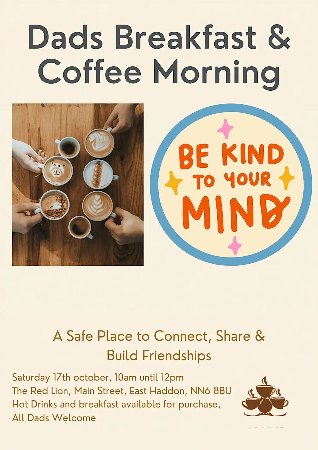 Northants dads coffee and cake morning