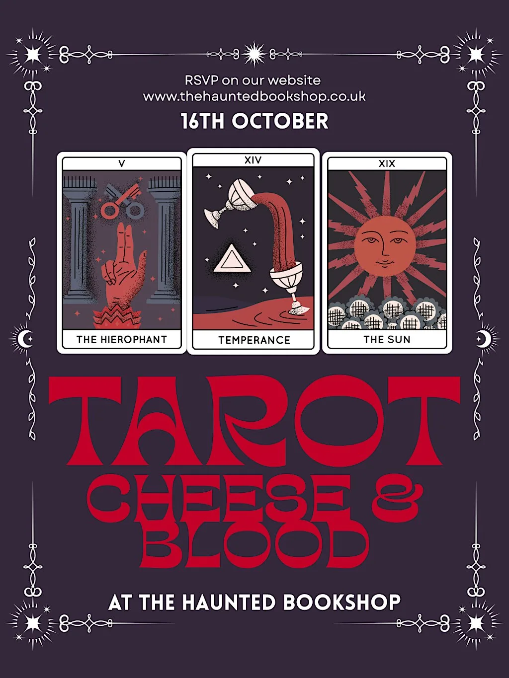 Tarot, Cheese & Blood at The Haunted Bookshop