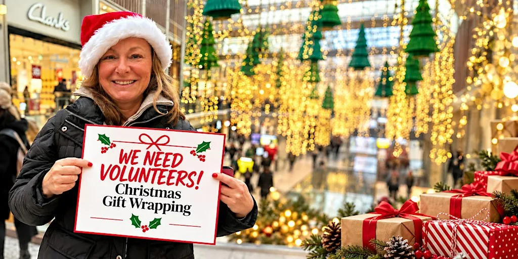 Christmas Gift Wrapping for Raise 26 at Westgate, Oxford