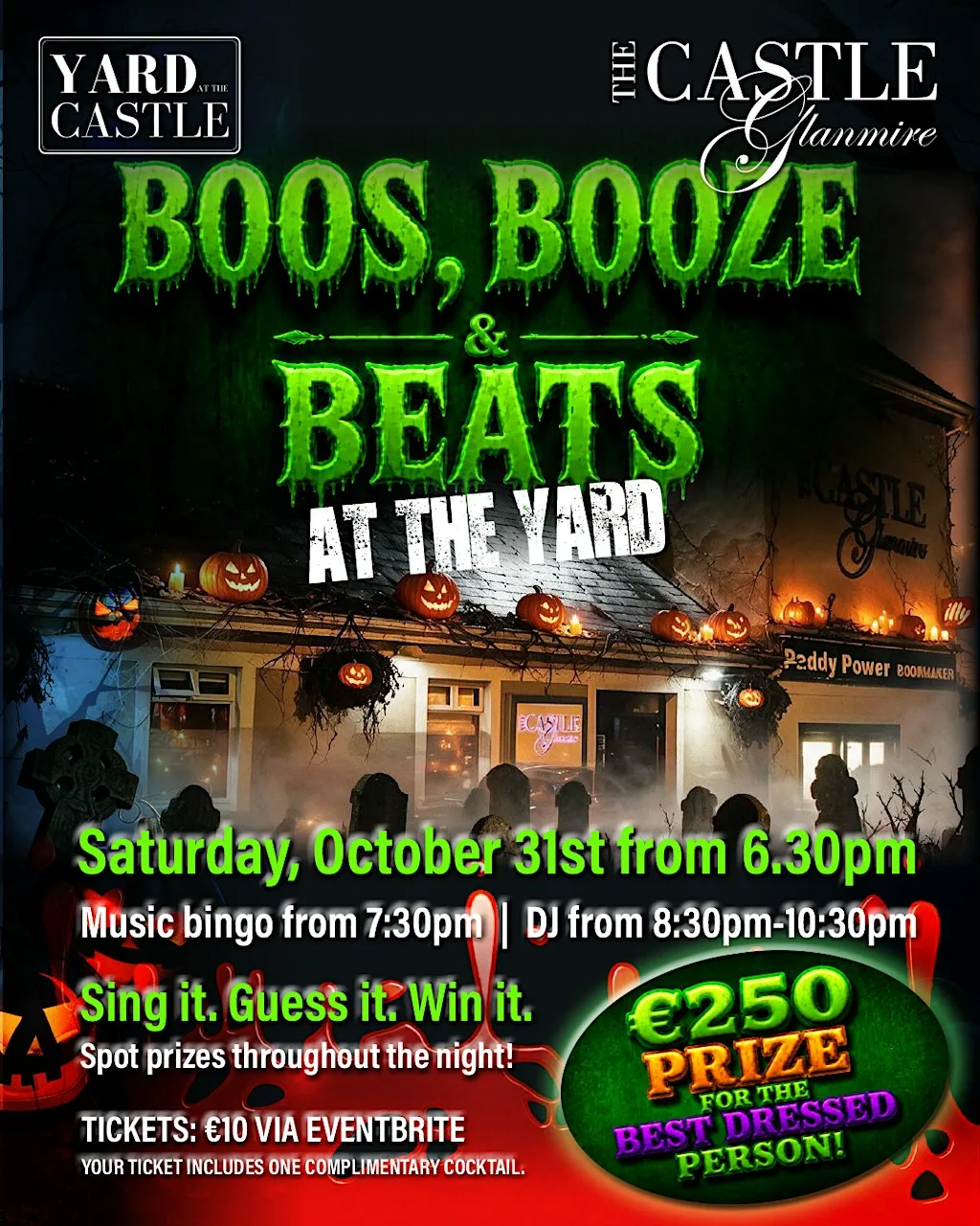 Boos, Booze & Beats at The Yard at The Castle Glanmire