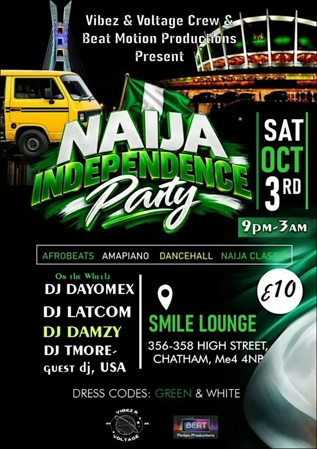 NAIJA, WE OUTSIDE! | Nigeria Independence Party at Smiles Lounge
