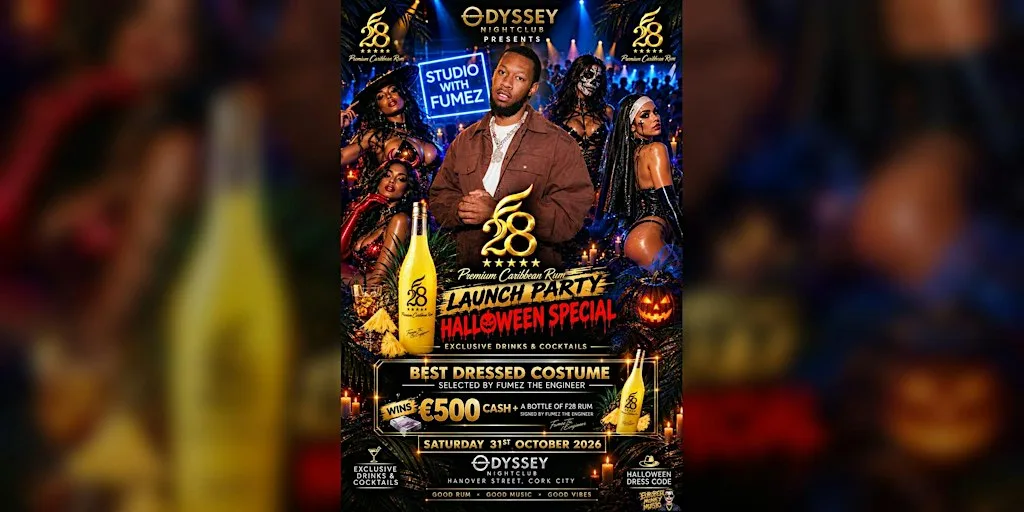 F28 RUM LAUNCH X FUMEZ THE ENGINEER X HALLOWEEN @ THE ODYSSEY at Odyssey