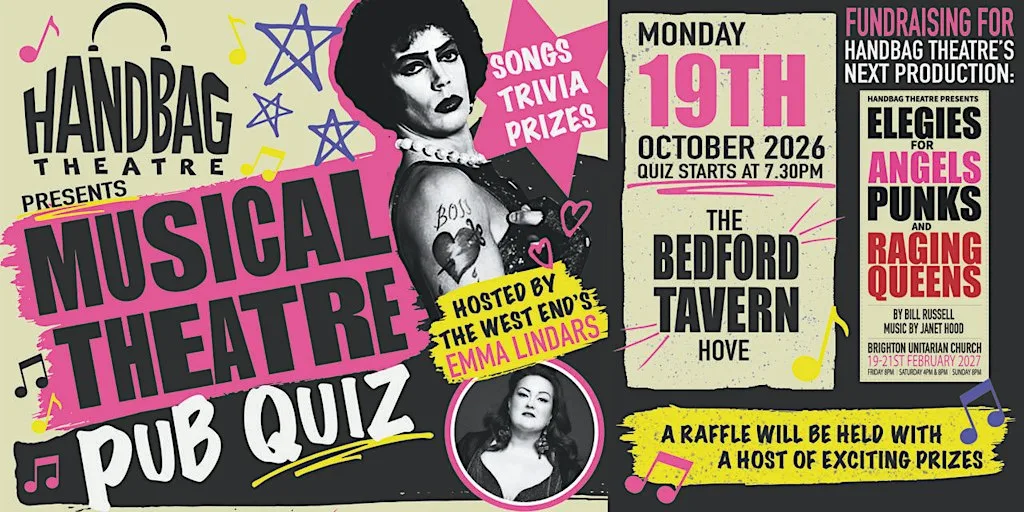 Handbag Theatre Presents: Musical Theatre Pub Quiz at The Bedford Tavern