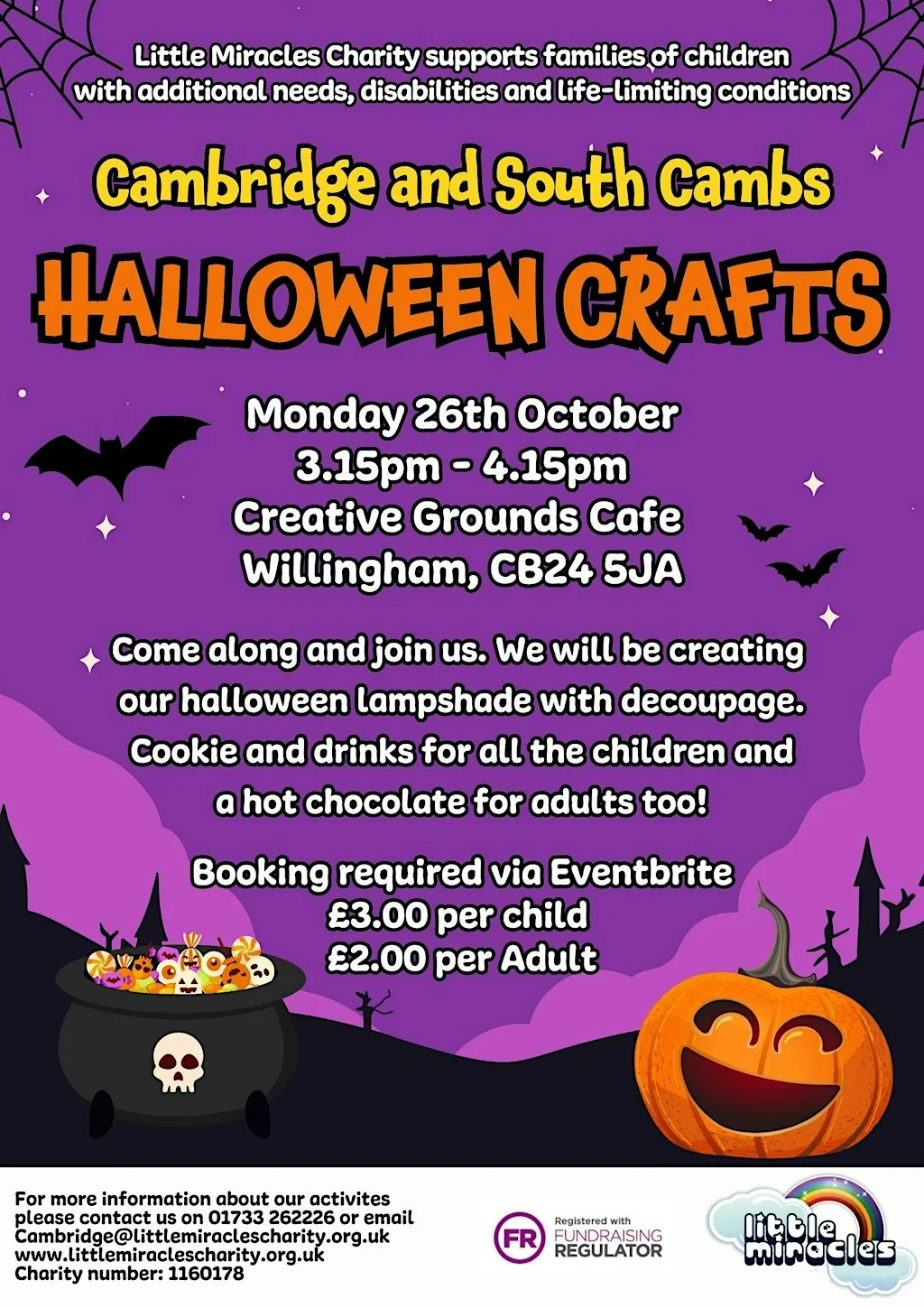 Halloween craft at Creative Grounds Café – Crafts, Coffee & Workshops in Willingham