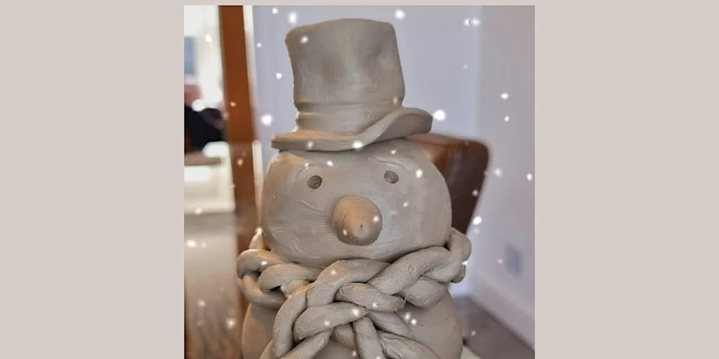 Ceramic Hand Building Workshop - Christmas Snowman at Adventure into Art