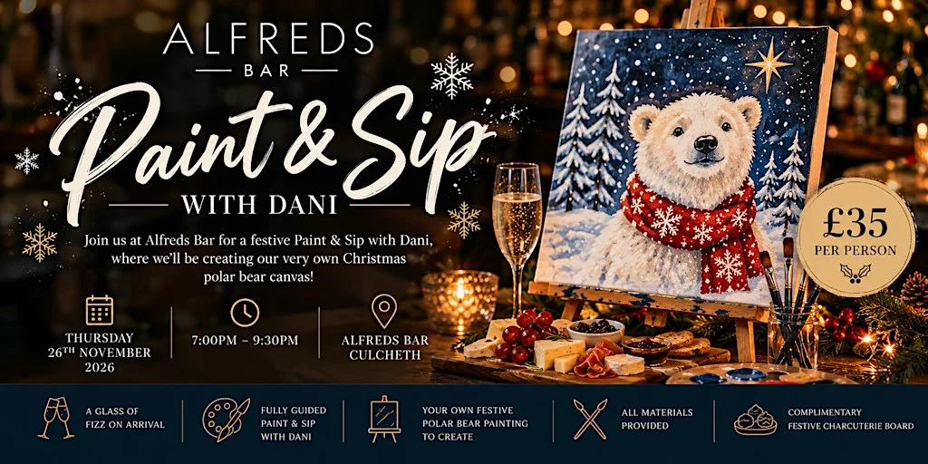 Paint & Sip at Alfreds Bar Culcheth