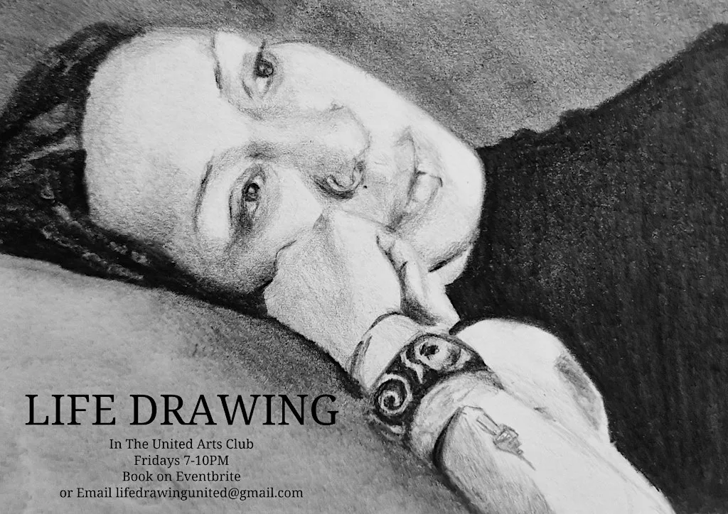 Life Drawing in the United Arts Club x6 at The United Arts Club
