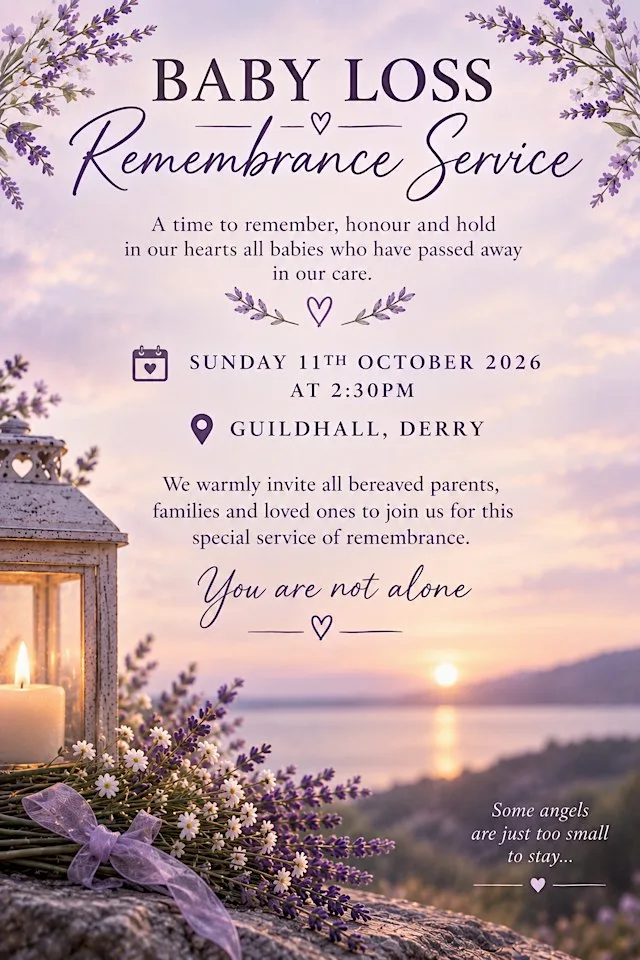 Baby Loss Remembrance Service at Derry Guildhall