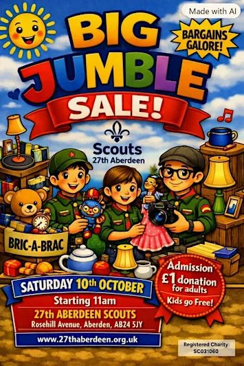 Scout Jumble Sale at Scout Hut