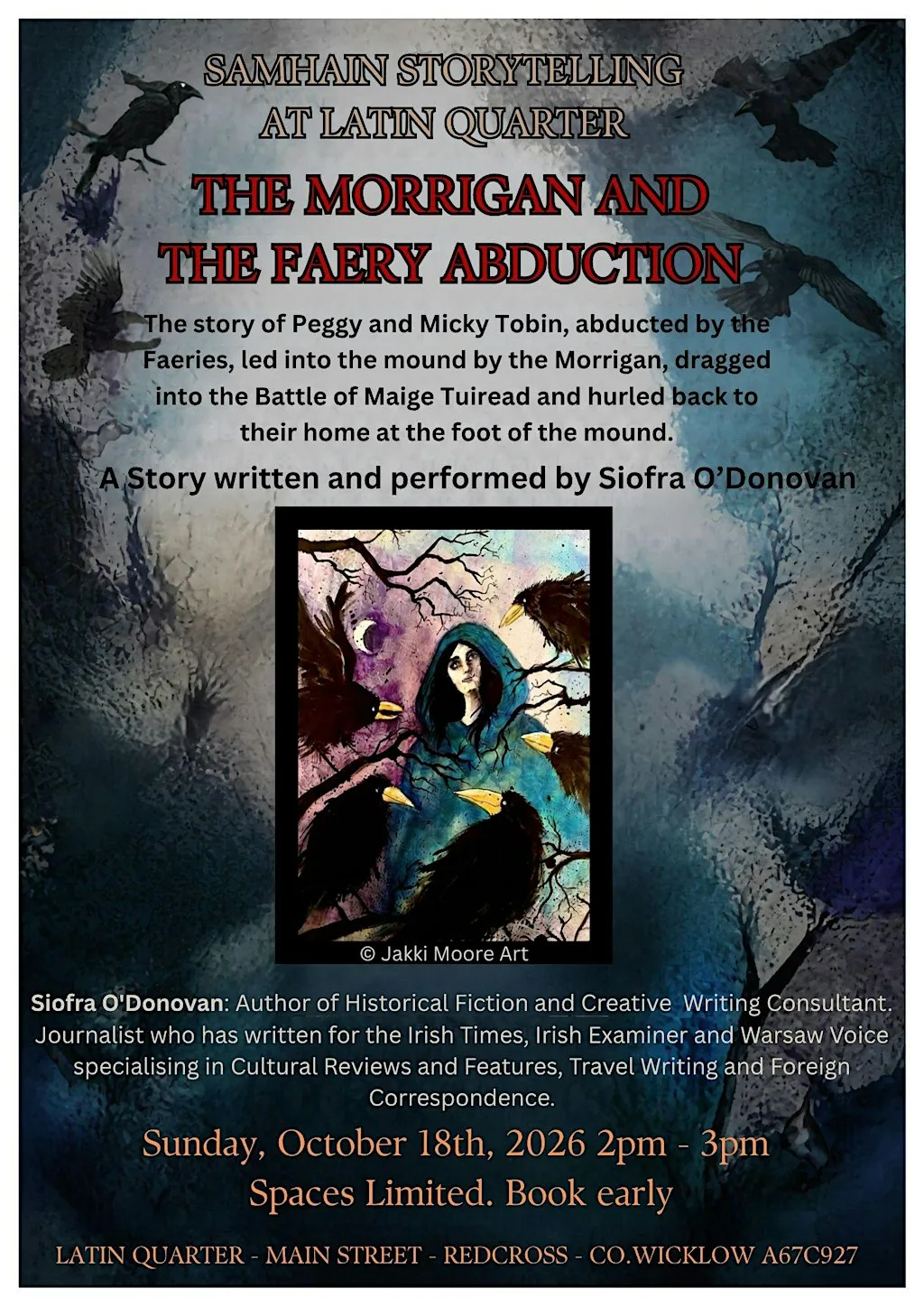 Samhain Storytelling at Latin Quarter. at Latin Quarter - Gifts - Art - Authentic Crafts - Coffee - Pancake