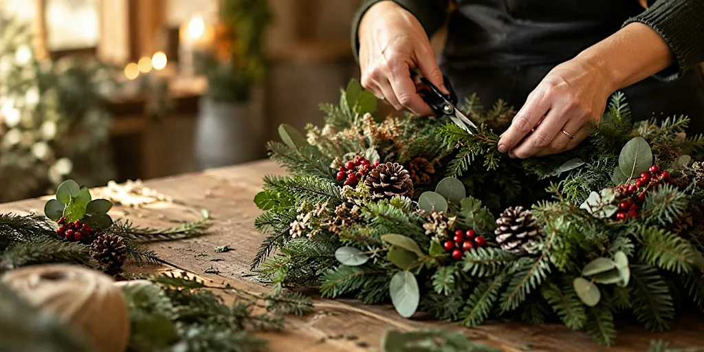 Christmas Wreath Making at Dillons Hotel