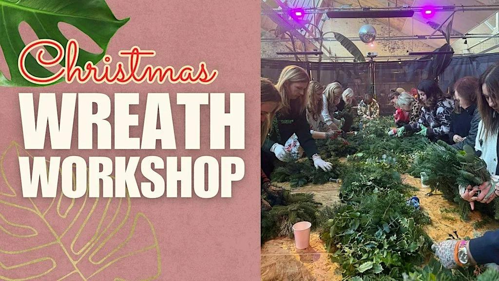 Christmas Wreath Workshop at Banana Block