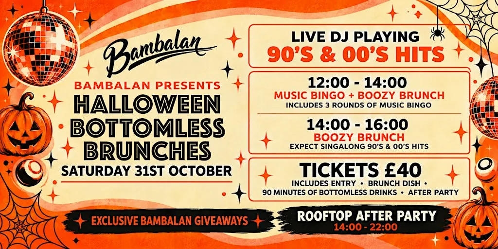 Bambalan’s Halloween Bottomless Brunches at Bambalan