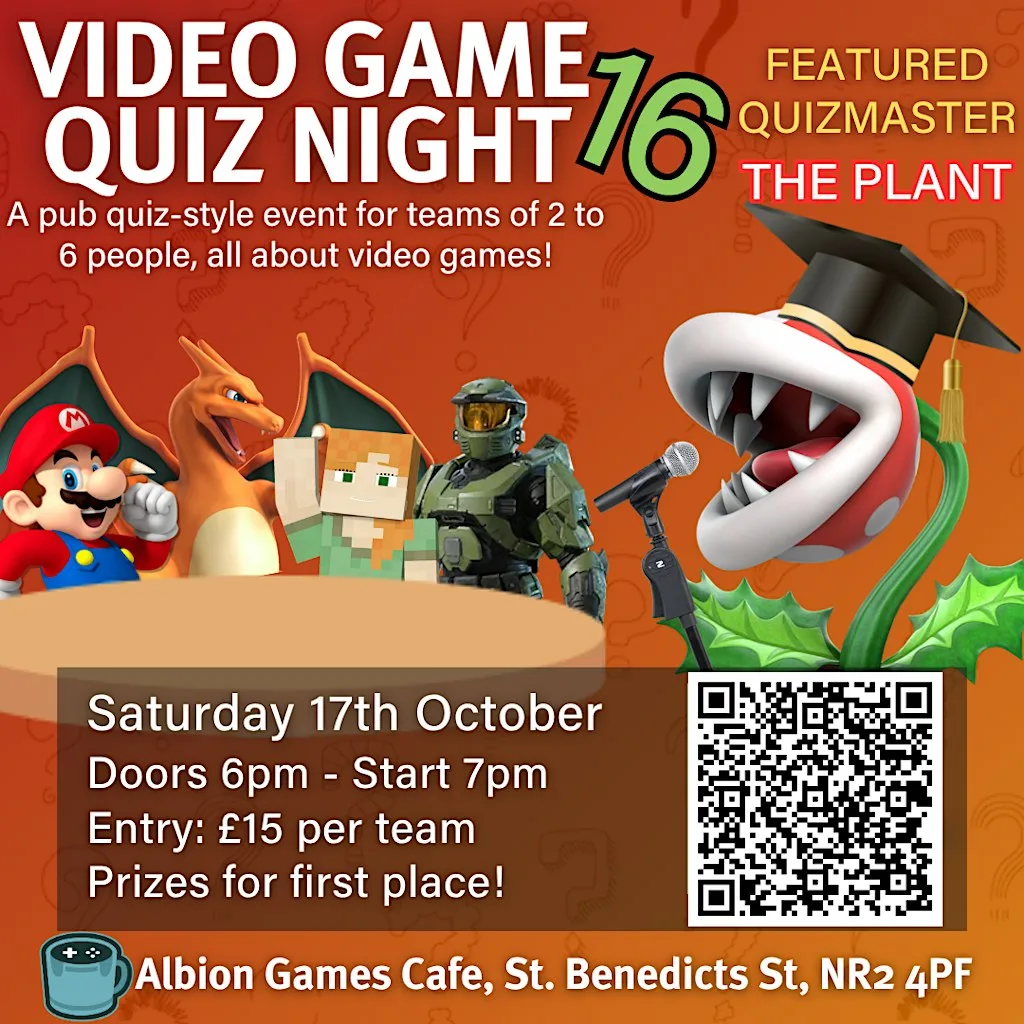 Video Game Quiz Night 16 with QuizMaster: The Plant