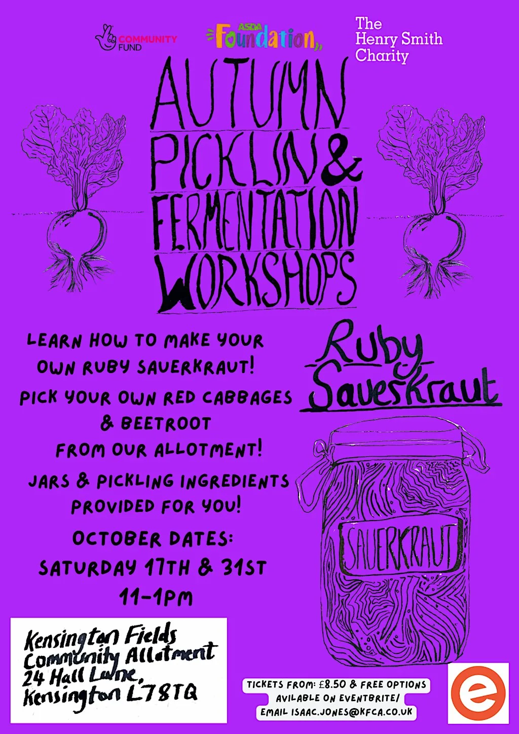 Ruby Sauerkraut Workshop in Kensington Fields Allotment II
