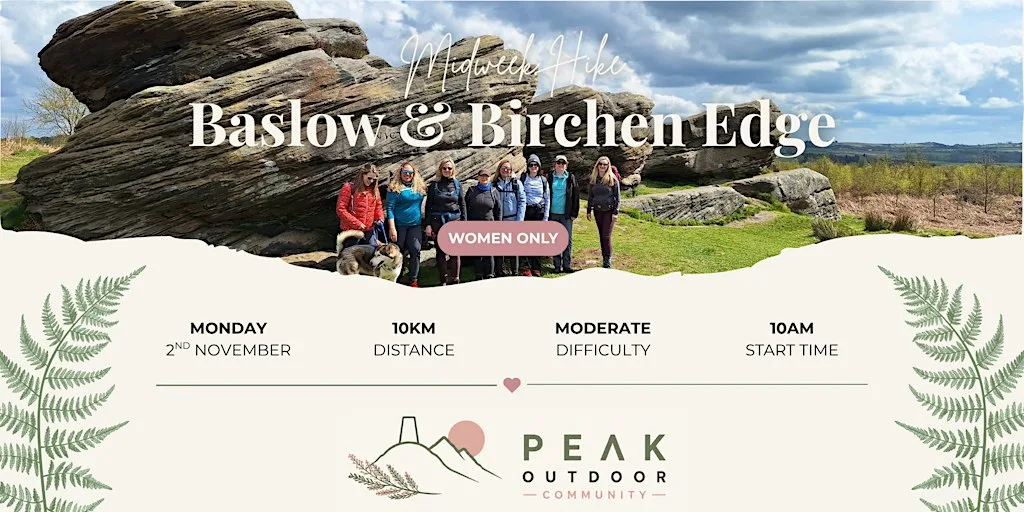 On The Edge: Big Views & Hidden History | Baslow & Birchen Edge | 10km at Curbar Gap Car park