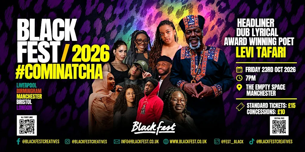 BlackFest 2026: Spoken Word Poetry Manchester ft. Levi Tafari at The Empty Space