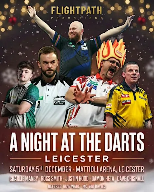 A Night at the Darts Leicester – Live Professional Darts at Mattioli Woods Welford Road Stadium